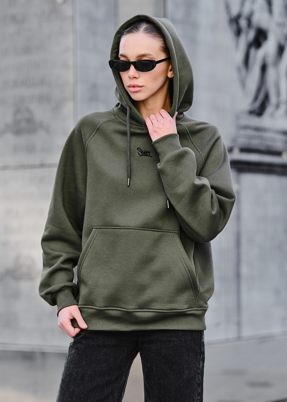 Hanorac de damă Staff am khaki oversize fleece