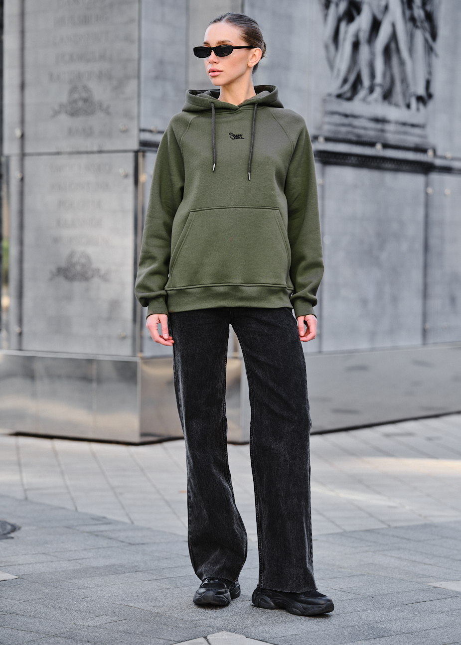 Hanorac de damă Staff am khaki oversize fleece