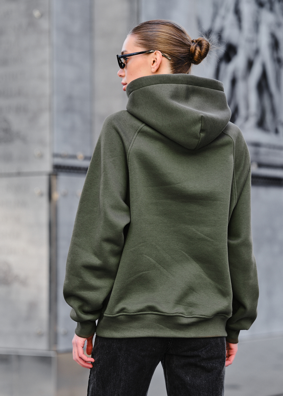 Hanorac de damă Staff am khaki oversize fleece