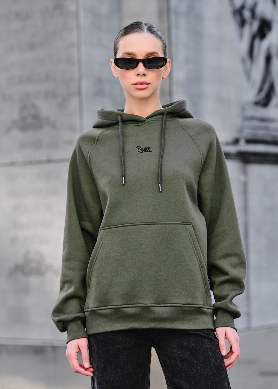 Hanorac de damă Staff am khaki oversize fleece