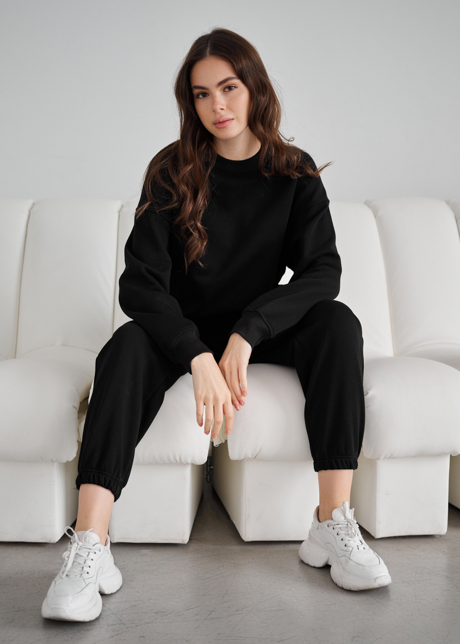 Trening de damă Staff kora black oversize fleece