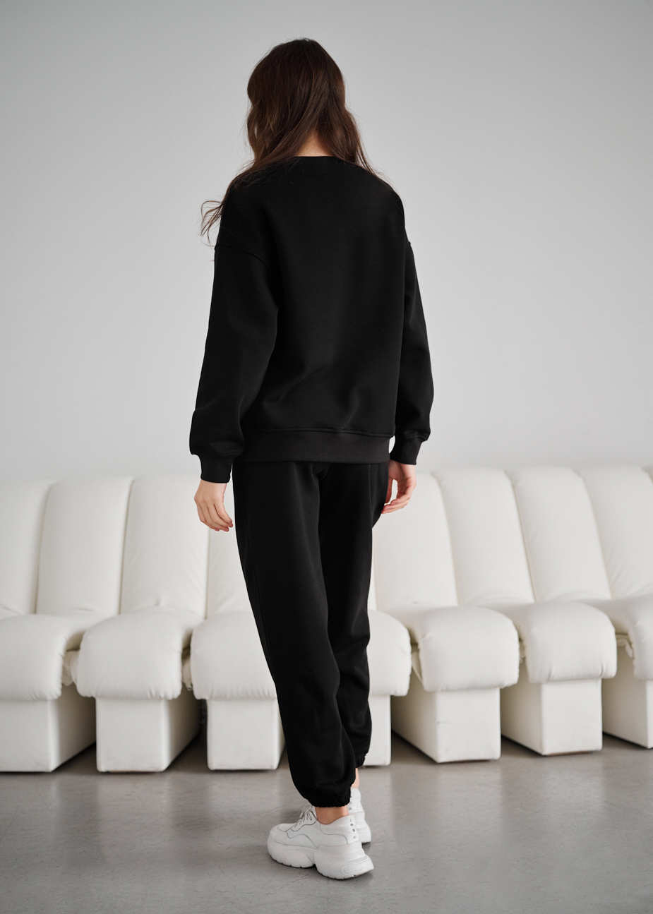 Trening de damă Staff kora black oversize fleece