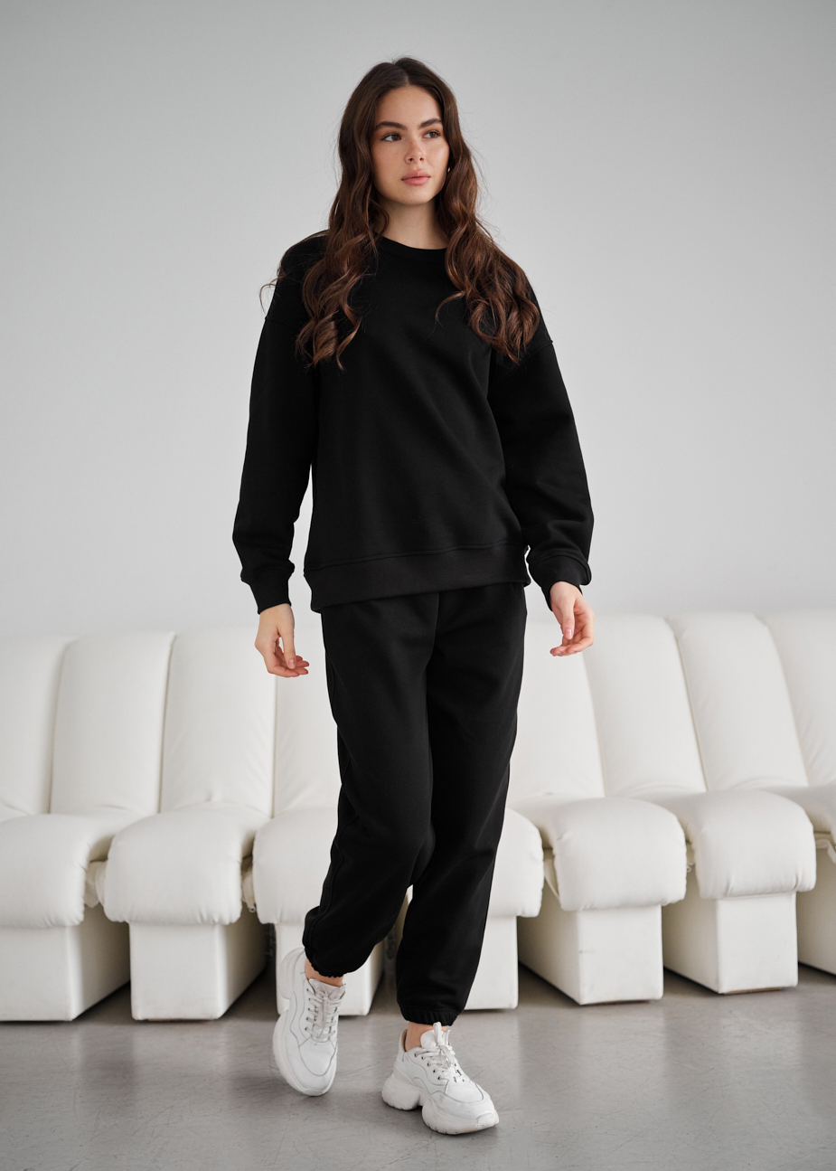 Trening de damă Staff kora black oversize fleece