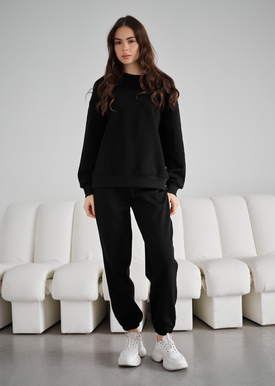 Trening de damă Staff kora black oversize fleece