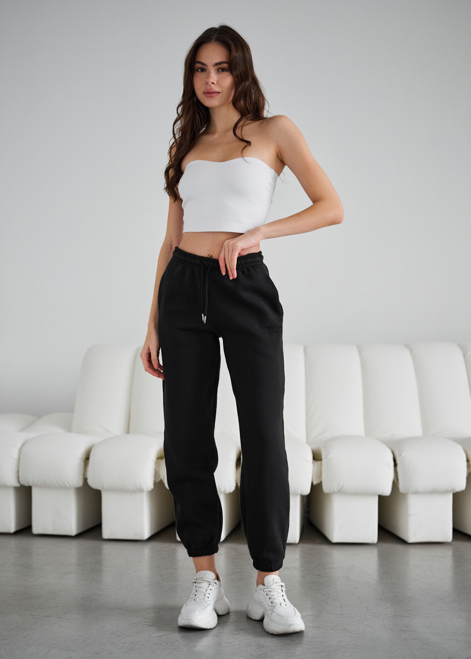 Pantaloni de trening de damă Staff nova black fleece