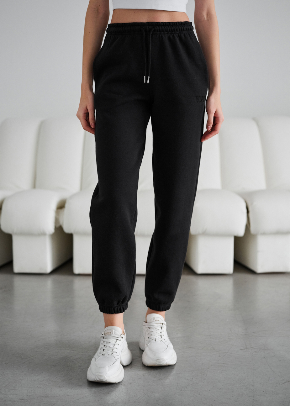 Pantaloni de trening de damă Staff nova black fleece