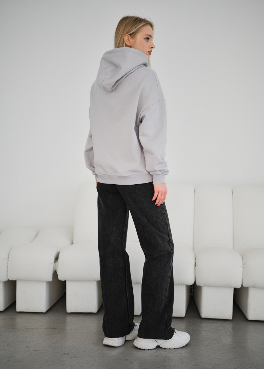 Hanorac de damă Staff vin light gray oversize