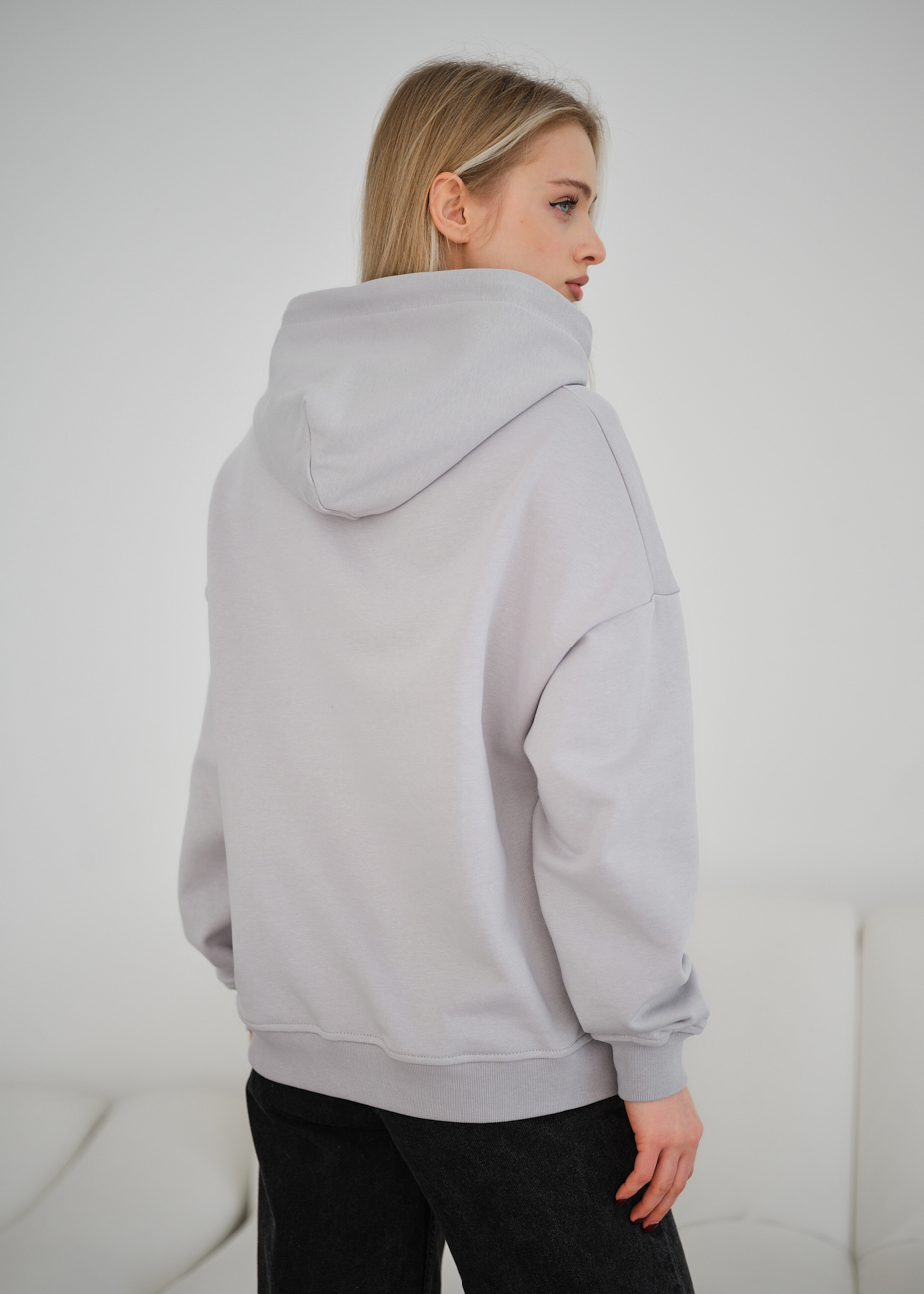 Hanorac de damă Staff vin light gray oversize