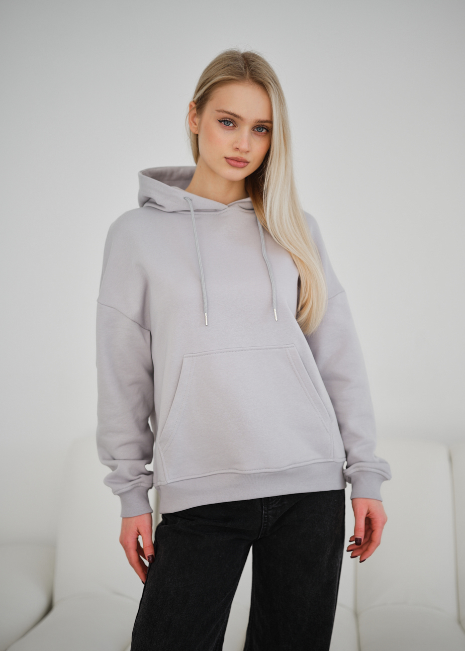 Hanorac de damă Staff vin light gray oversize