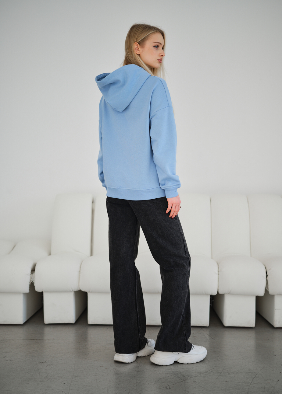 Hanorac de damă Staff vin light blue oversize