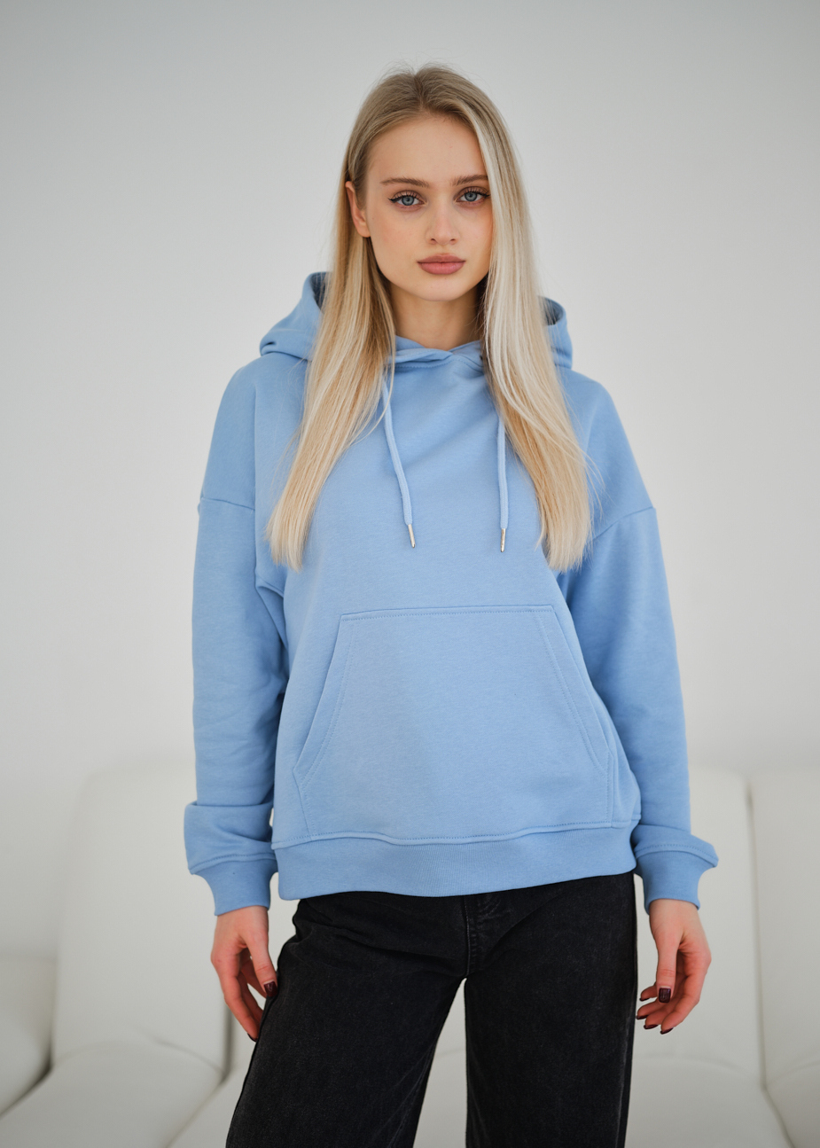 Hanorac de damă Staff vin light blue oversize