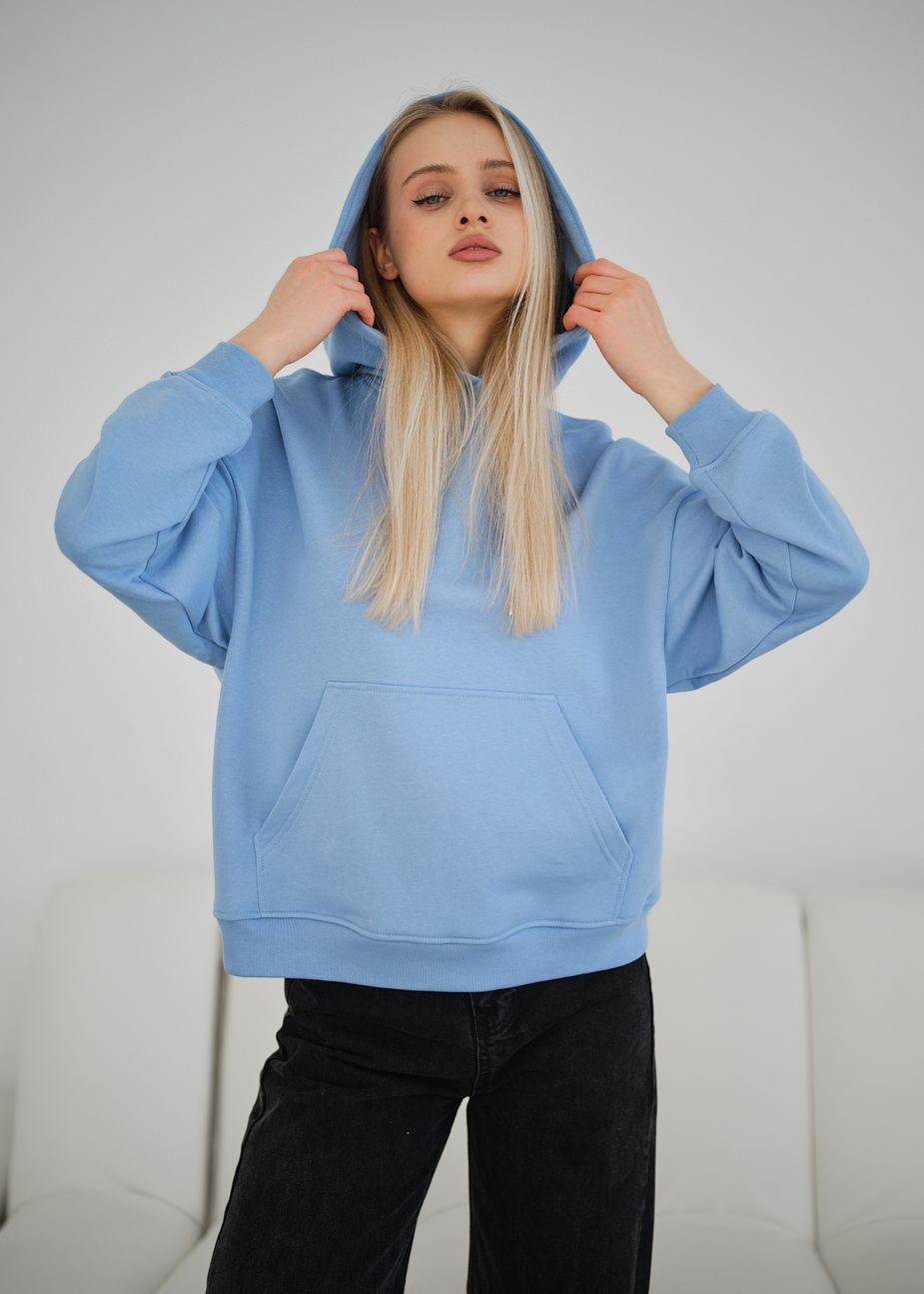 Hanorac de damă Staff vin light blue oversize