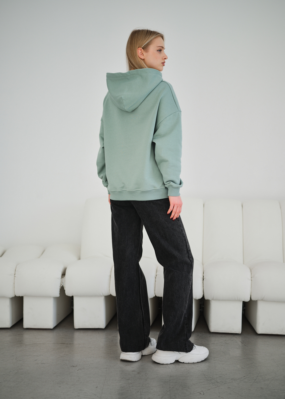 Hanorac de damă Staff vin mint oversize