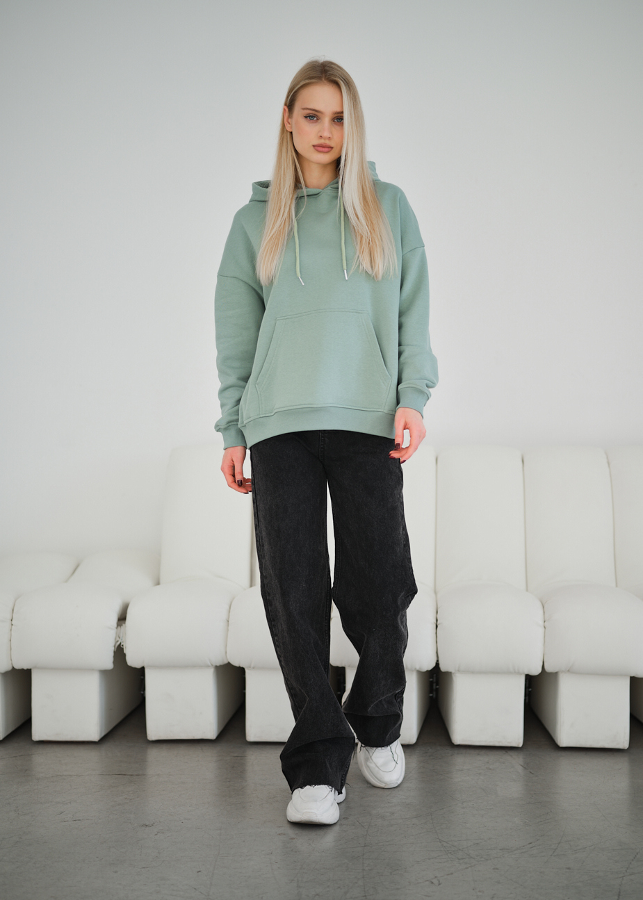 Hanorac de damă Staff vin mint oversize