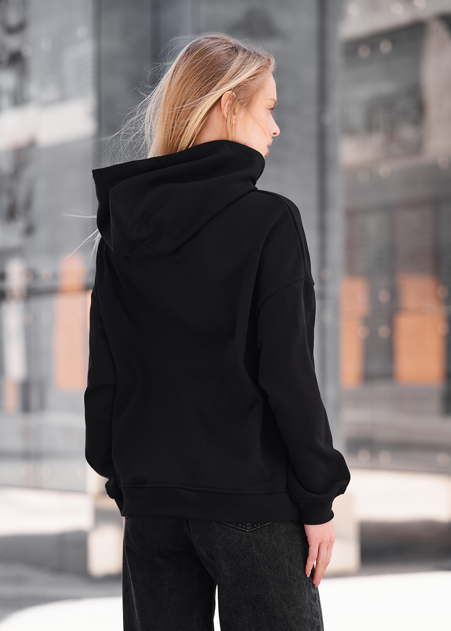 Hanorac de damă Staff vin black oversize