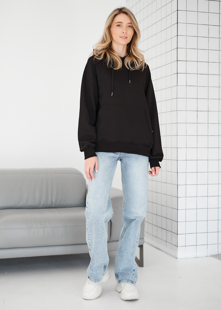 Hanorac de damă Staff am black oversize