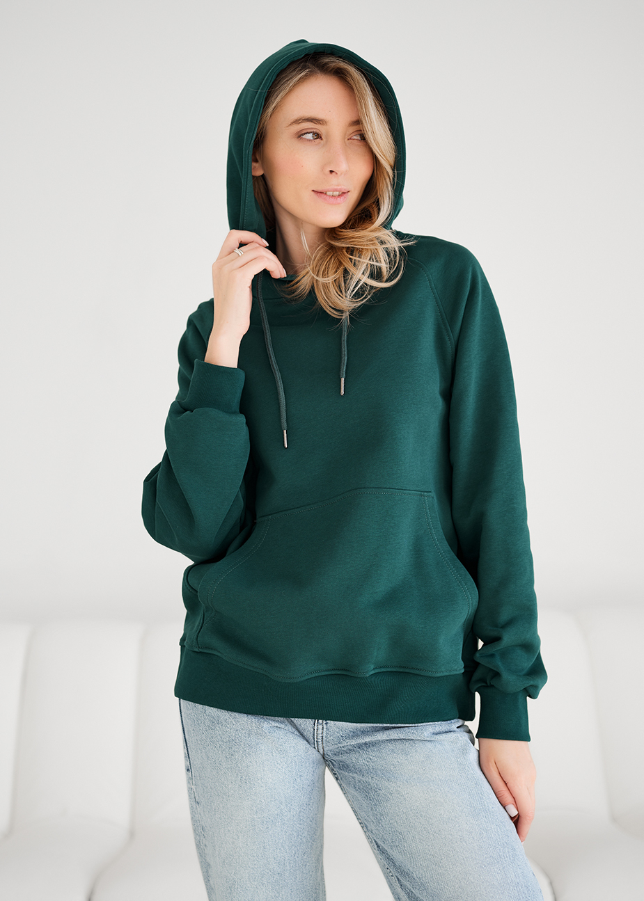 Hanorac de damă Staff am green oversize