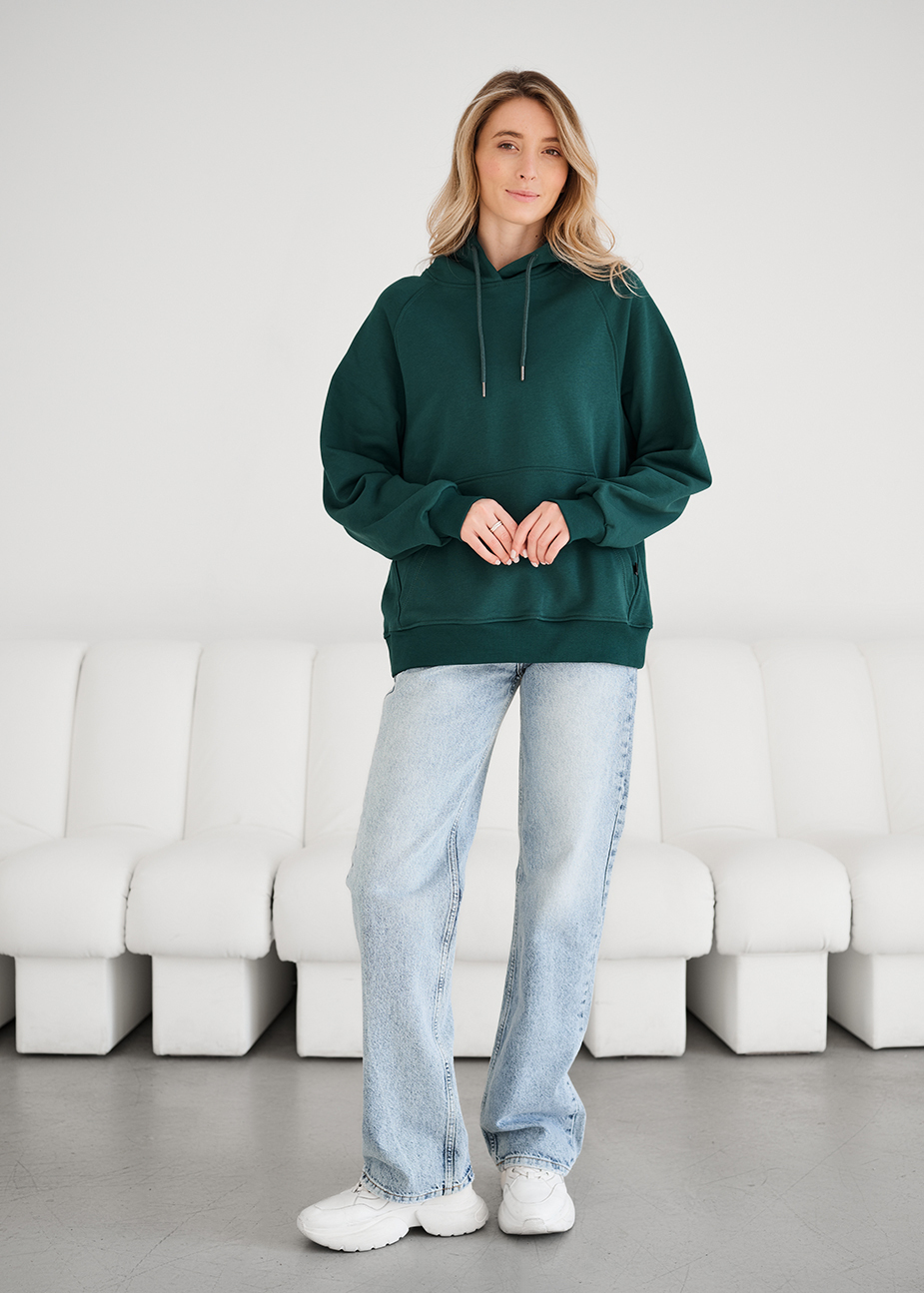 Hanorac de damă Staff am green oversize