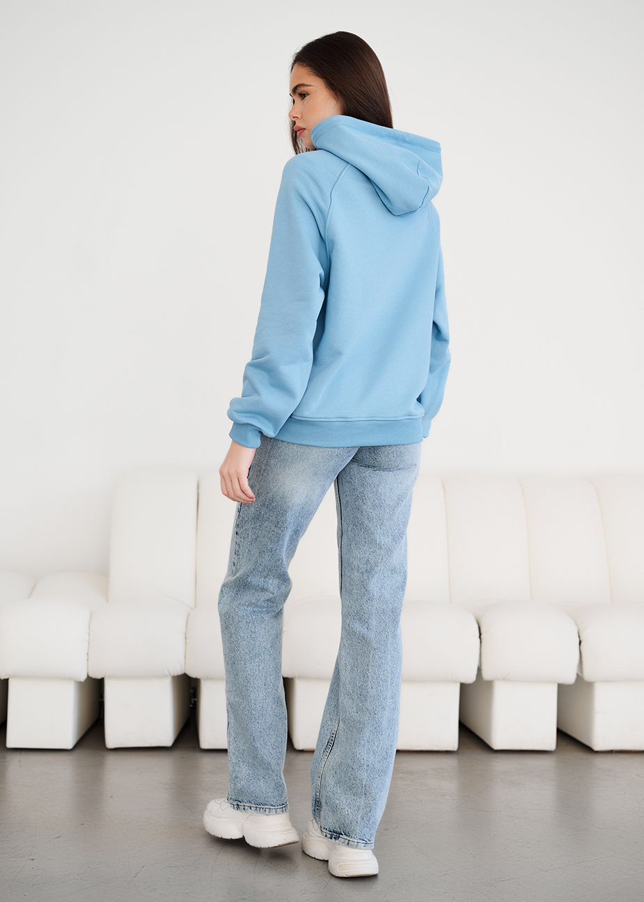 Hanorac de damă Staff am light blue oversize