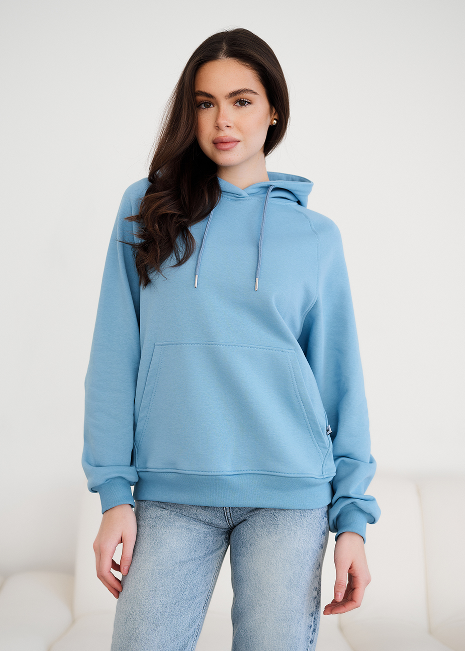 Hanorac de damă Staff am light blue oversize
