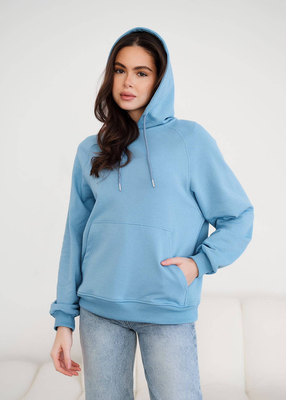 Hanorac de damă Staff am light blue oversize