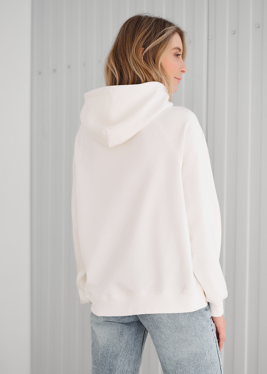 Hanorac de damă Staff am white oversize