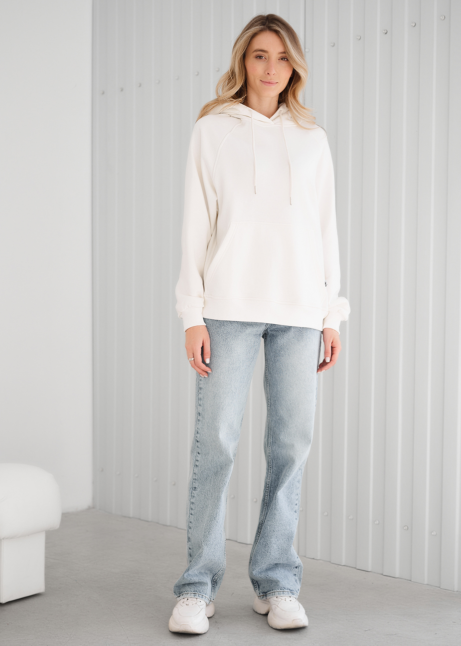 Hanorac de damă Staff am white oversize