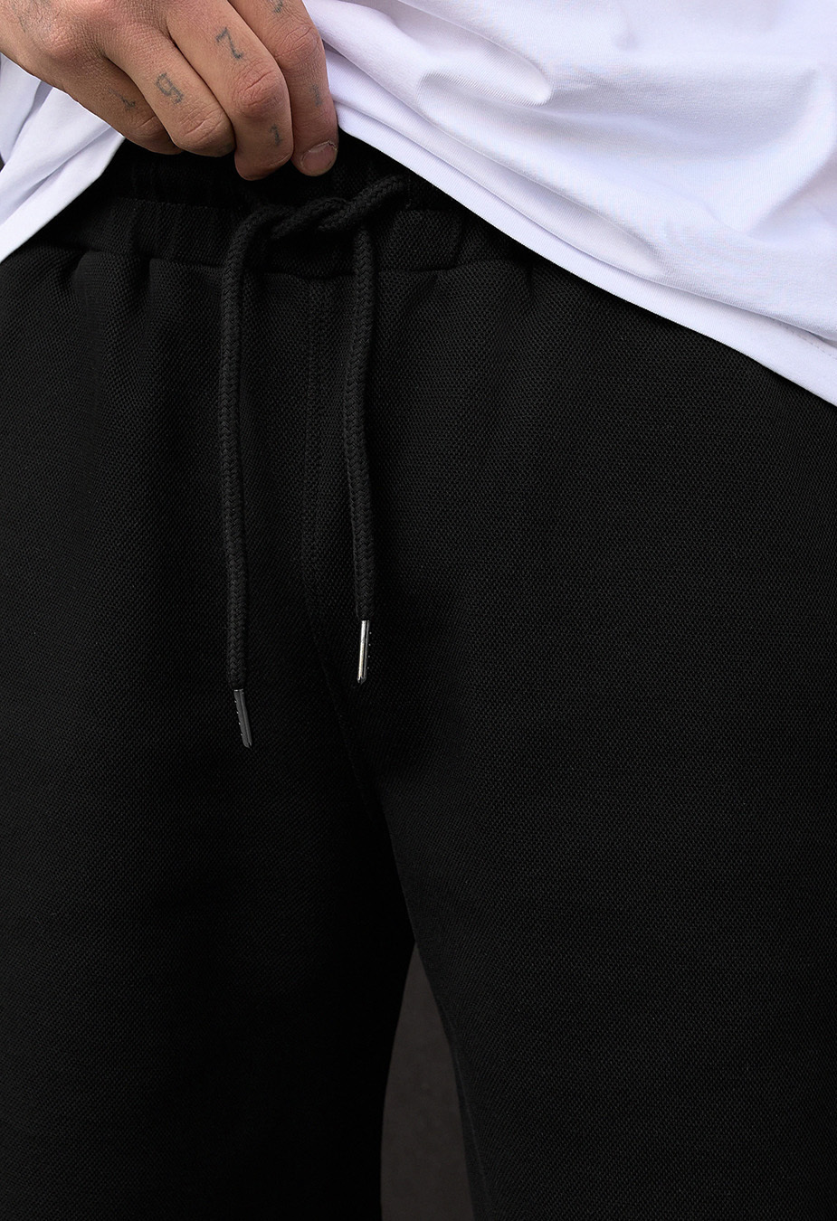 Pantaloni scurți tricotați Staff ro black