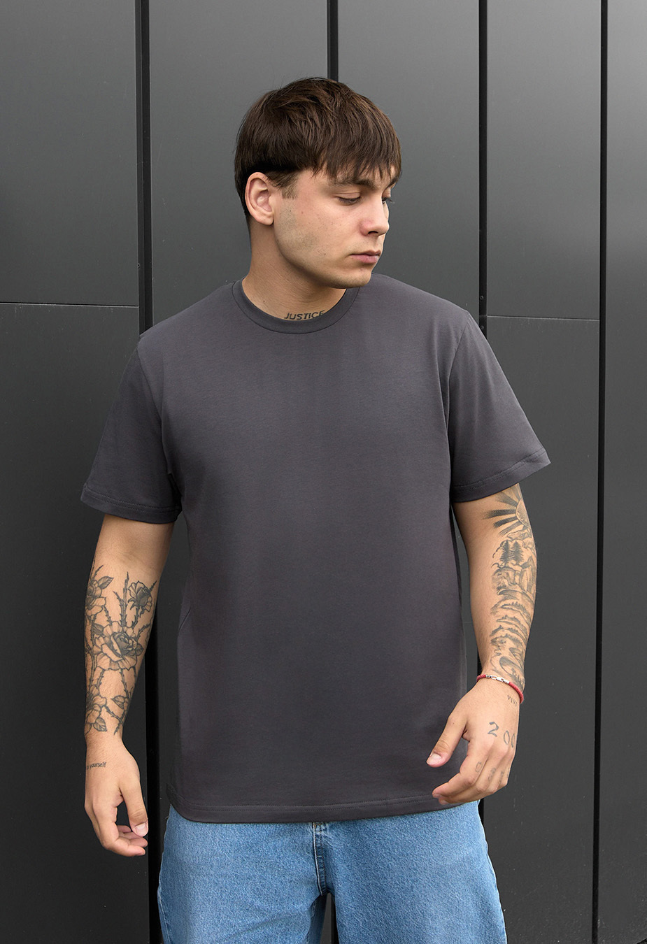 Tricou Staff dark gray