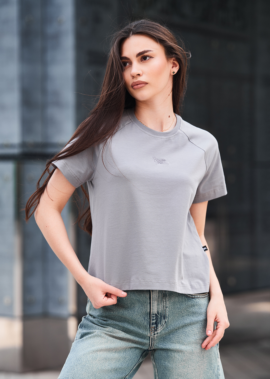 Tricou de damă Staff ice logo gray