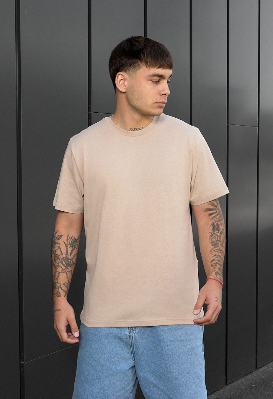 Tricou Staff light beige
