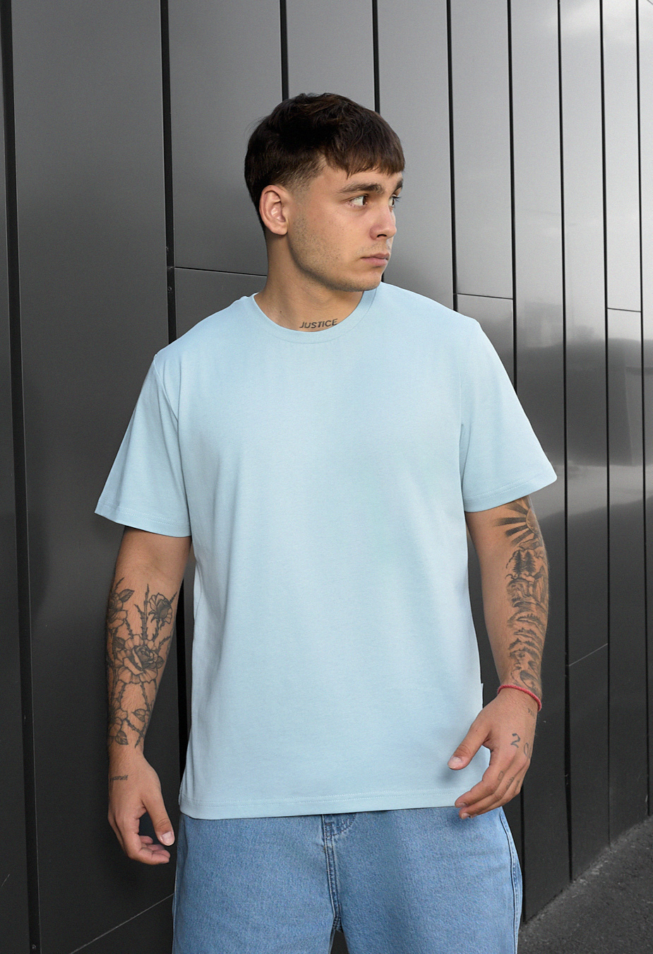 Tricou Staff light blue