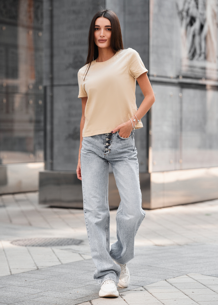 Tricou de dsamă Staff cap light beige