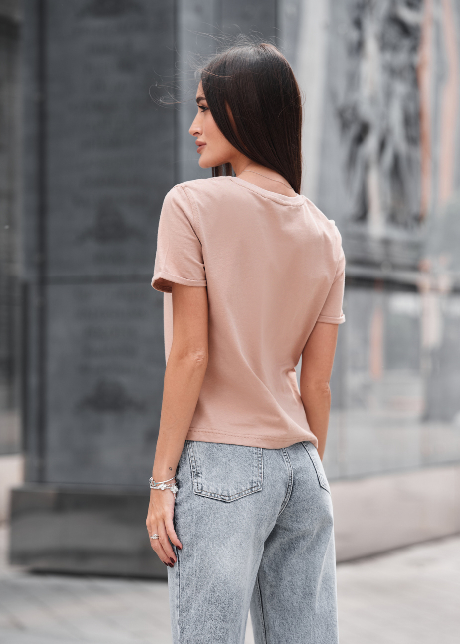 Tricou de damă Staff cap beige