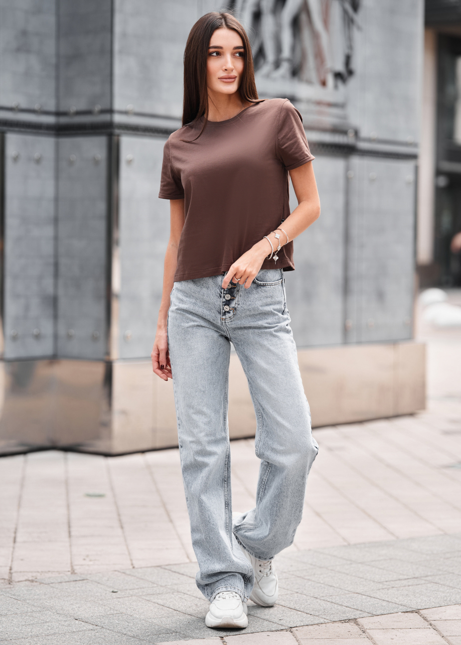 Tricou de damă Staff cap light brown