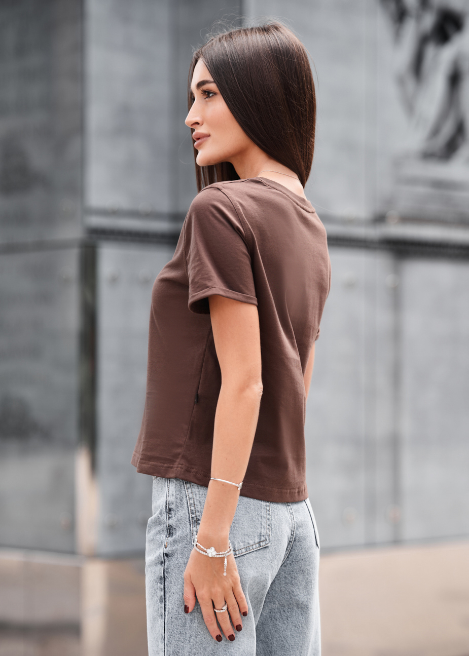 Tricou de damă Staff cap light brown