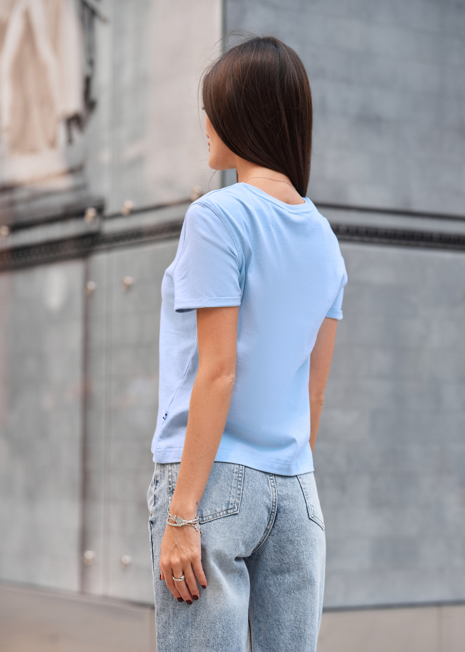 Tricou de damă Staff cap light blue