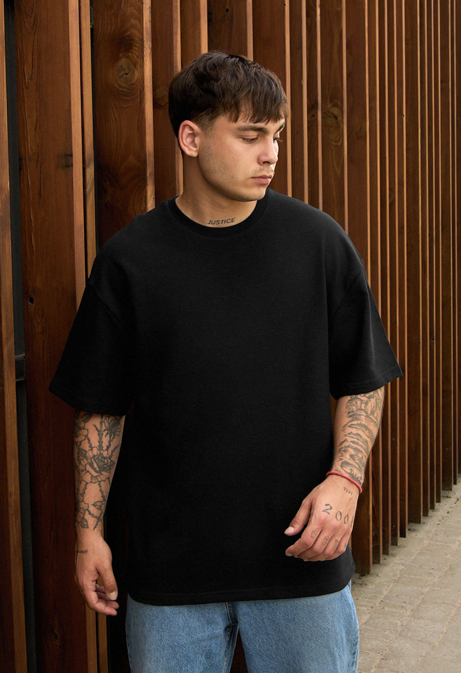 Tricou Staff be black oversize