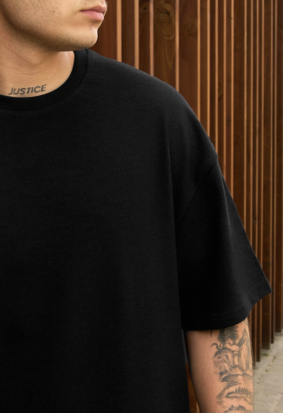 Tricou Staff be black oversize