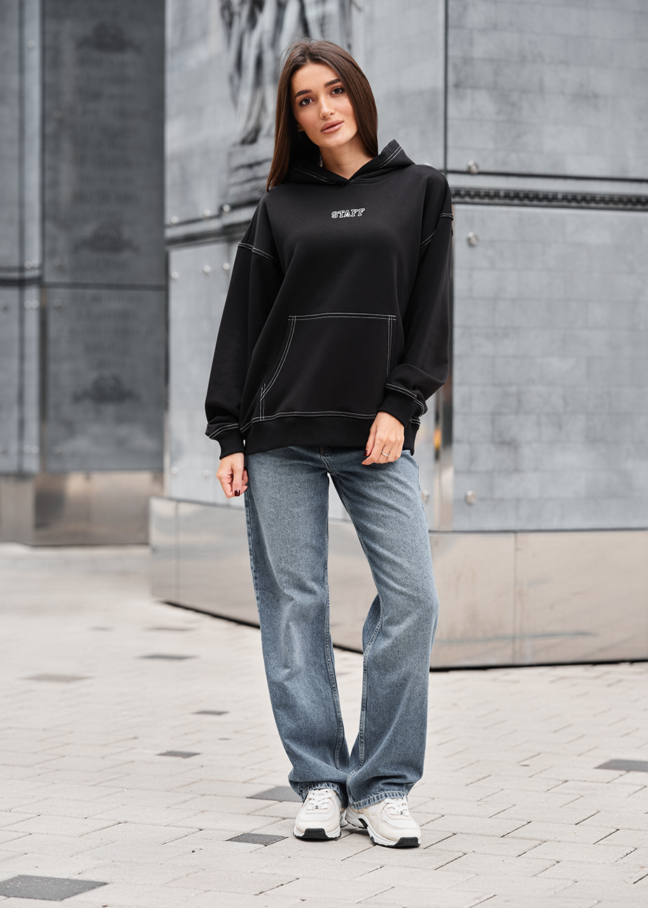 Hanorac de damă Staff ue black oversize