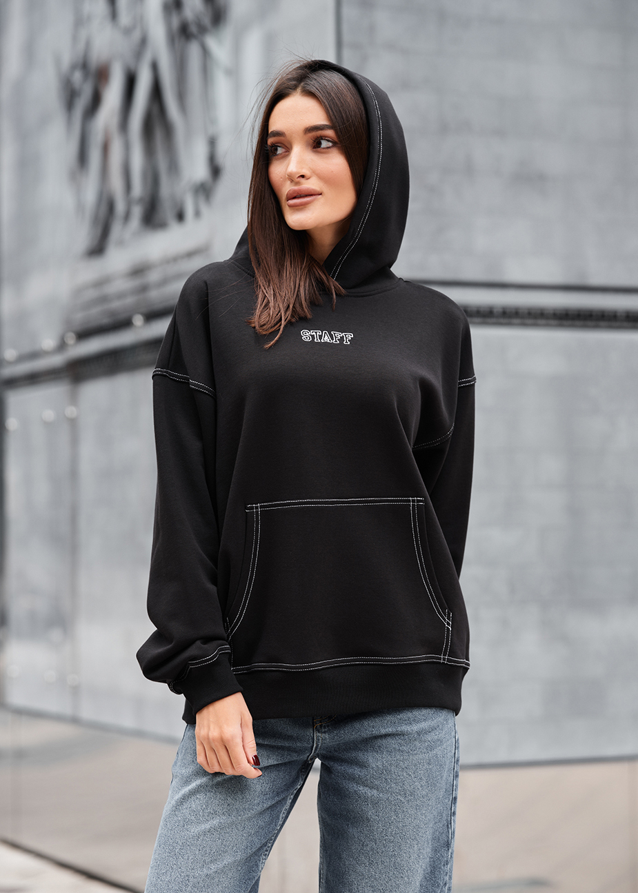 Hanorac de damă Staff ue black oversize