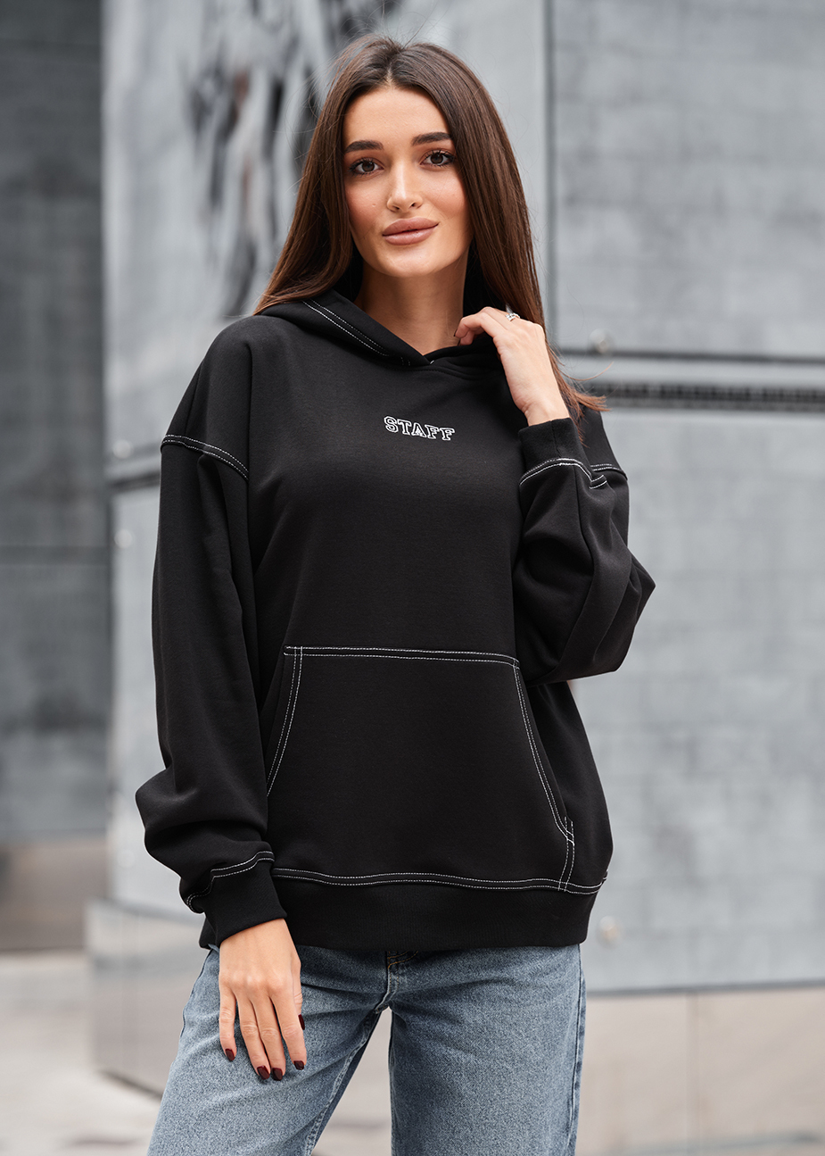 Hanorac de damă Staff ue black oversize