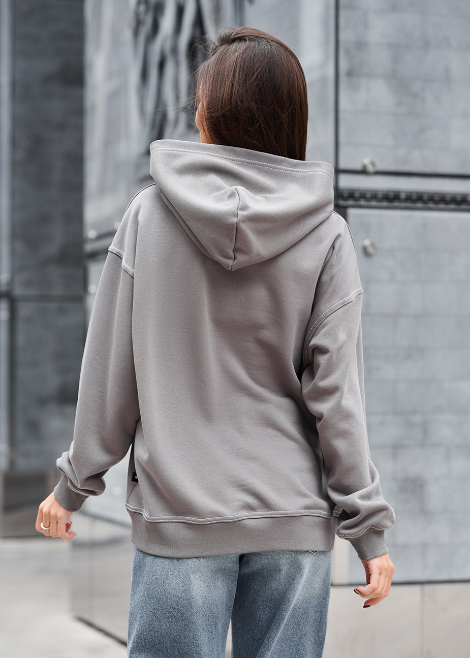 Hanorac de damă Staff ue gray oversize