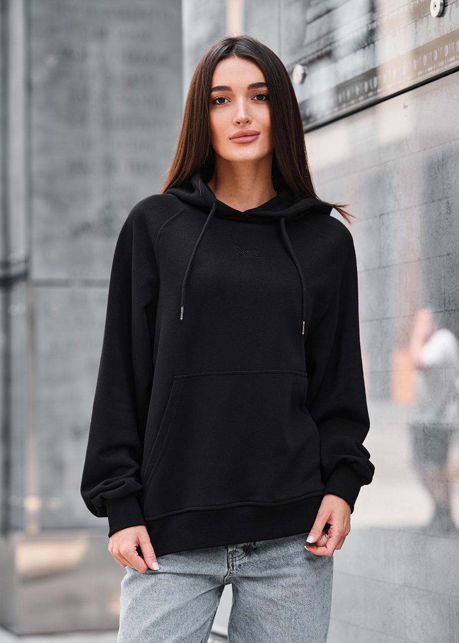 Hanorac de damă Staff amo black logo oversize