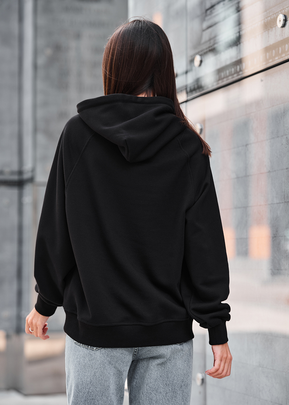 Hanorac de damă Staff amo black logo oversize