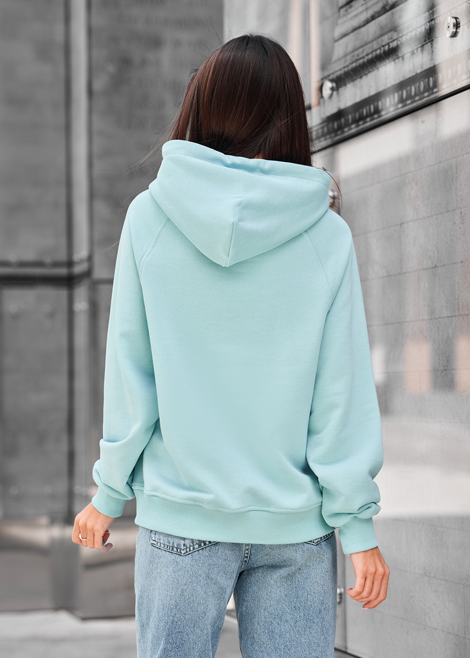 Hanorac de damă Staff amo light blue logo oversize