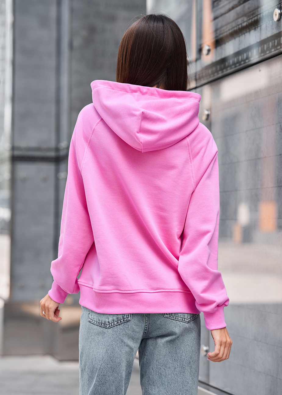 Hanorac de damă Staff amo pink logo oversize