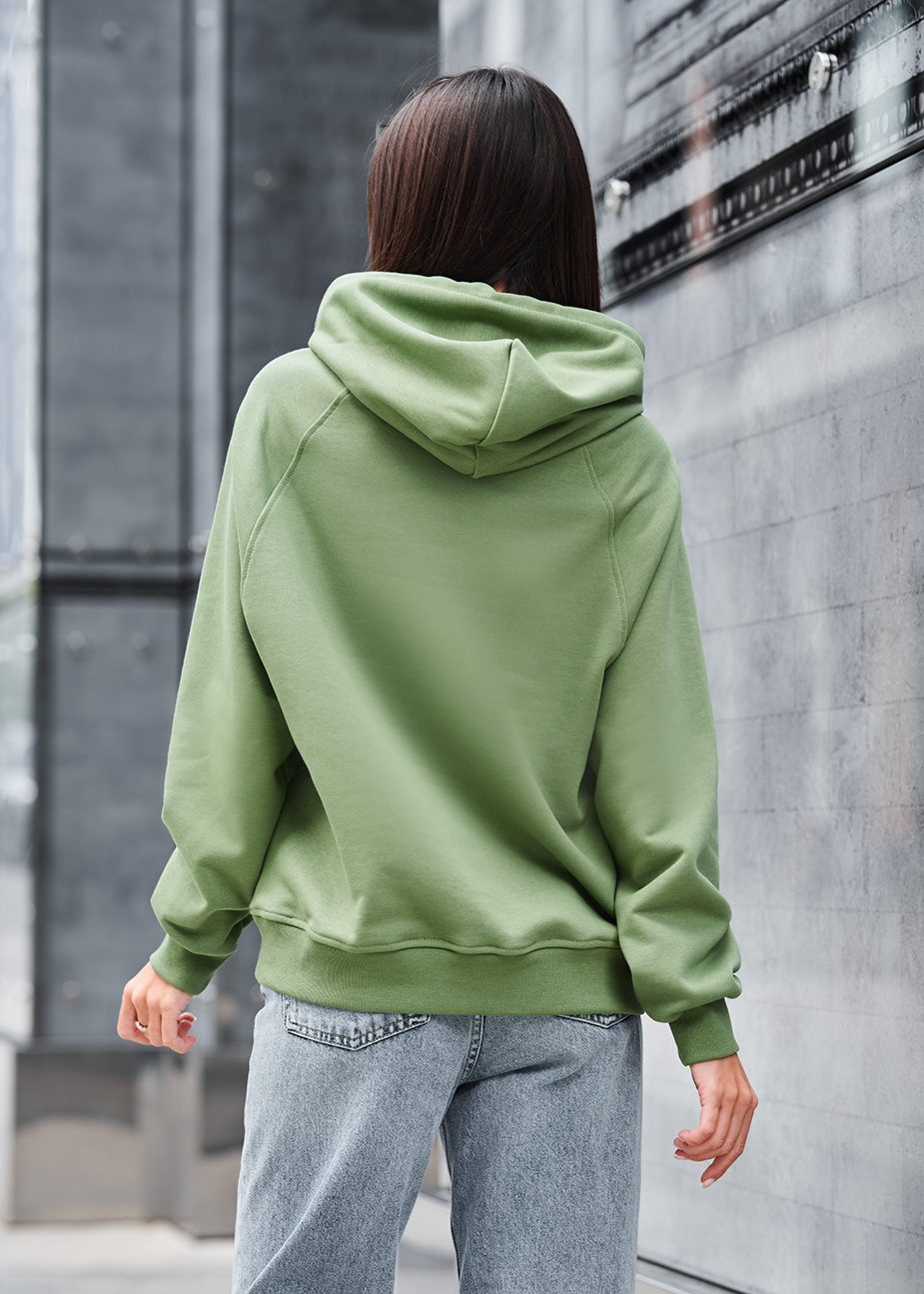 Hanorac de damă Staff amo green logo oversize