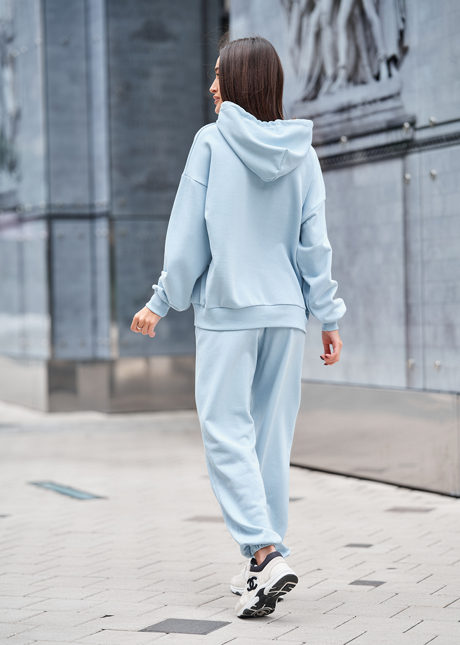 Costum de trening de damă Staff po light blue oversize