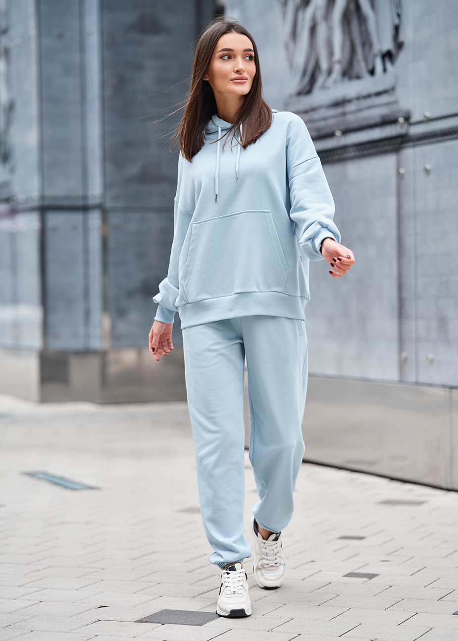 Costum de trening de damă Staff po light blue oversize